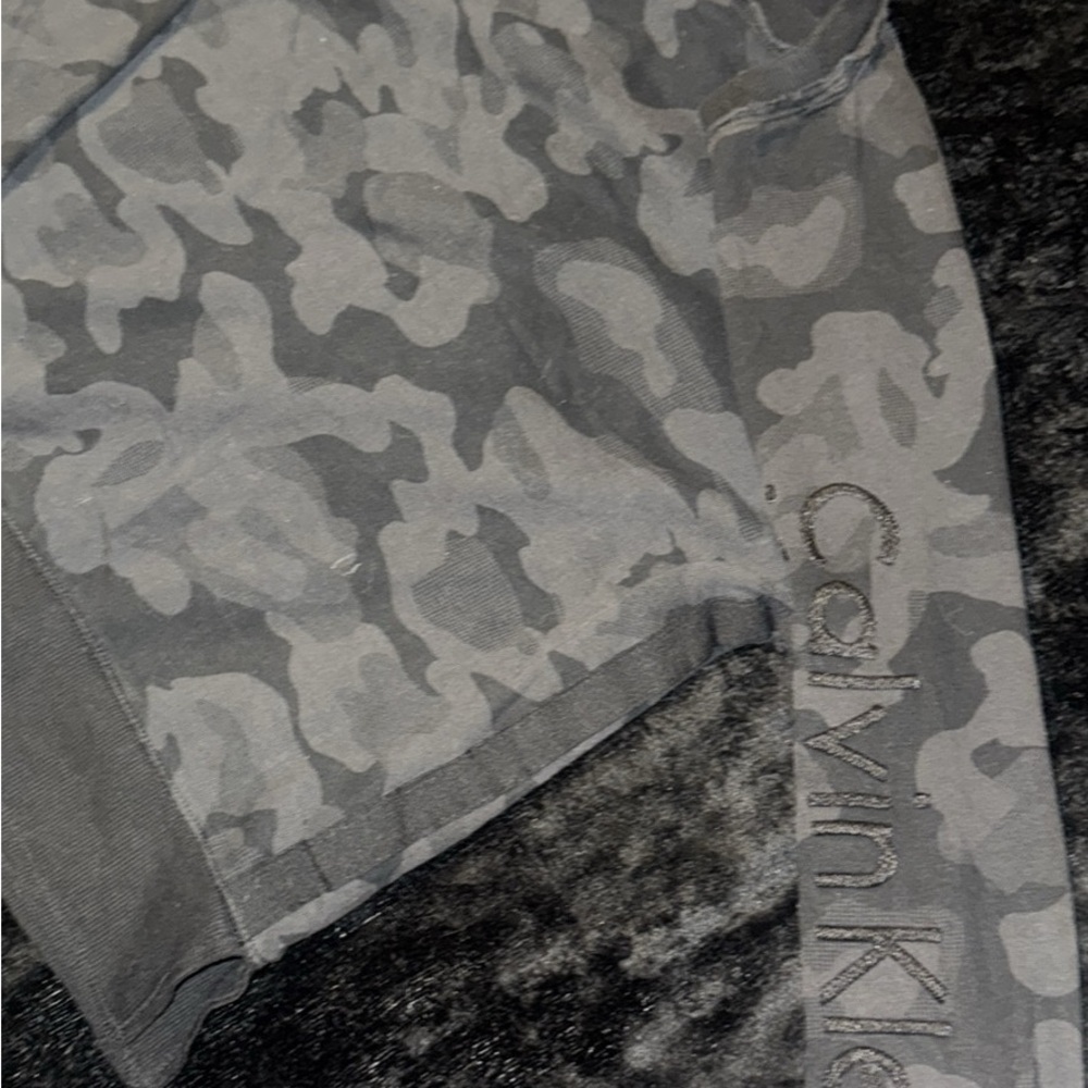 Calvin Klein Gray Camouflage Shirt